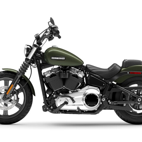 2026 Harley-Davidson® Street Bob™ Olive Steel Metallic Chrome Laced Wheels thumb 2