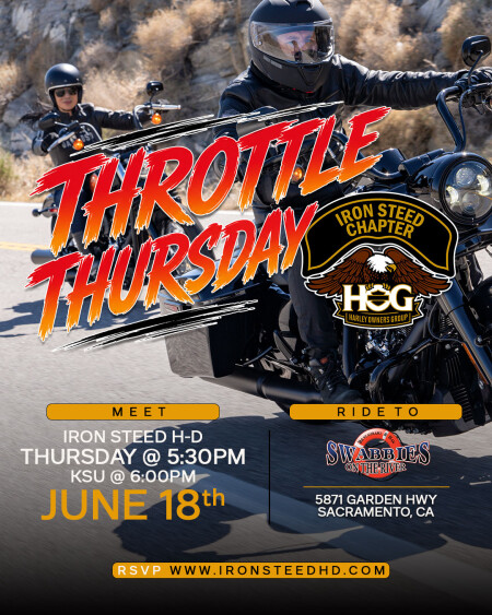 Iron Steed H.O.G.® Chapter - Throttle Thursday 6/18