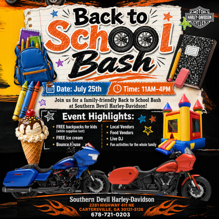Back to School Bash at Southern Devil Harley-Davidson
