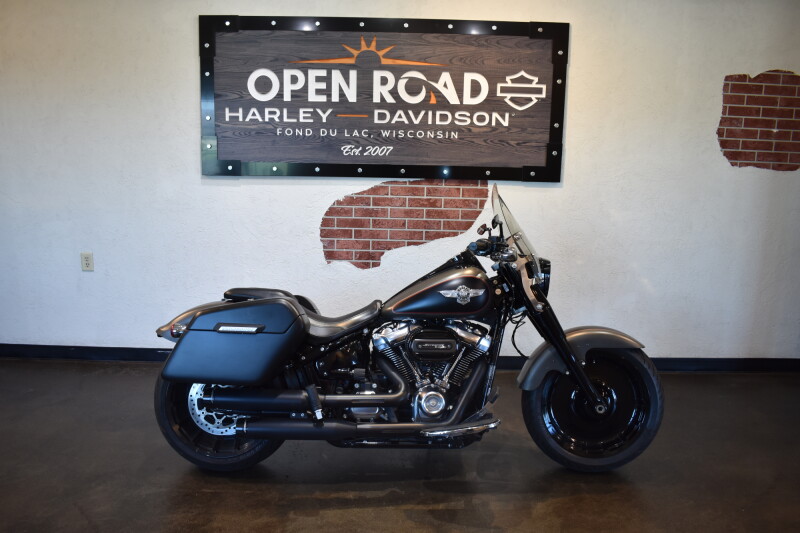 2019 Harley-Davidson® Fat Boy® 114 Industrial Gray Denim/Black Denim