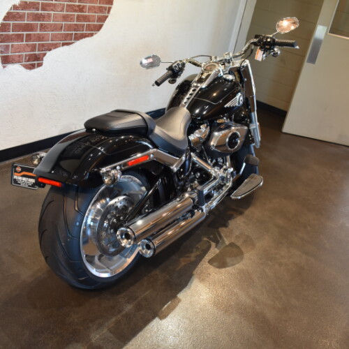 2026 Harley-Davidson® Fat Boy® Vivid Black Chrome Trim thumb 1