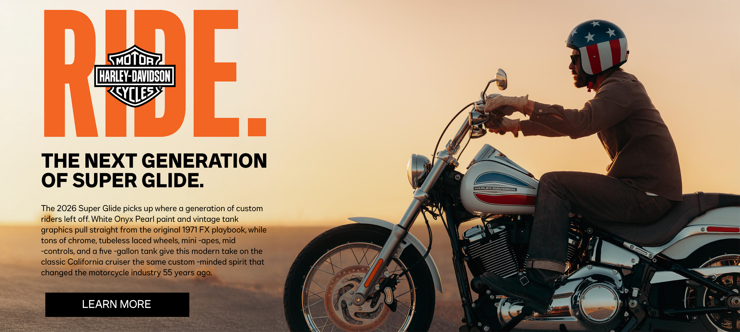 Time to Ride Super Glide 2026