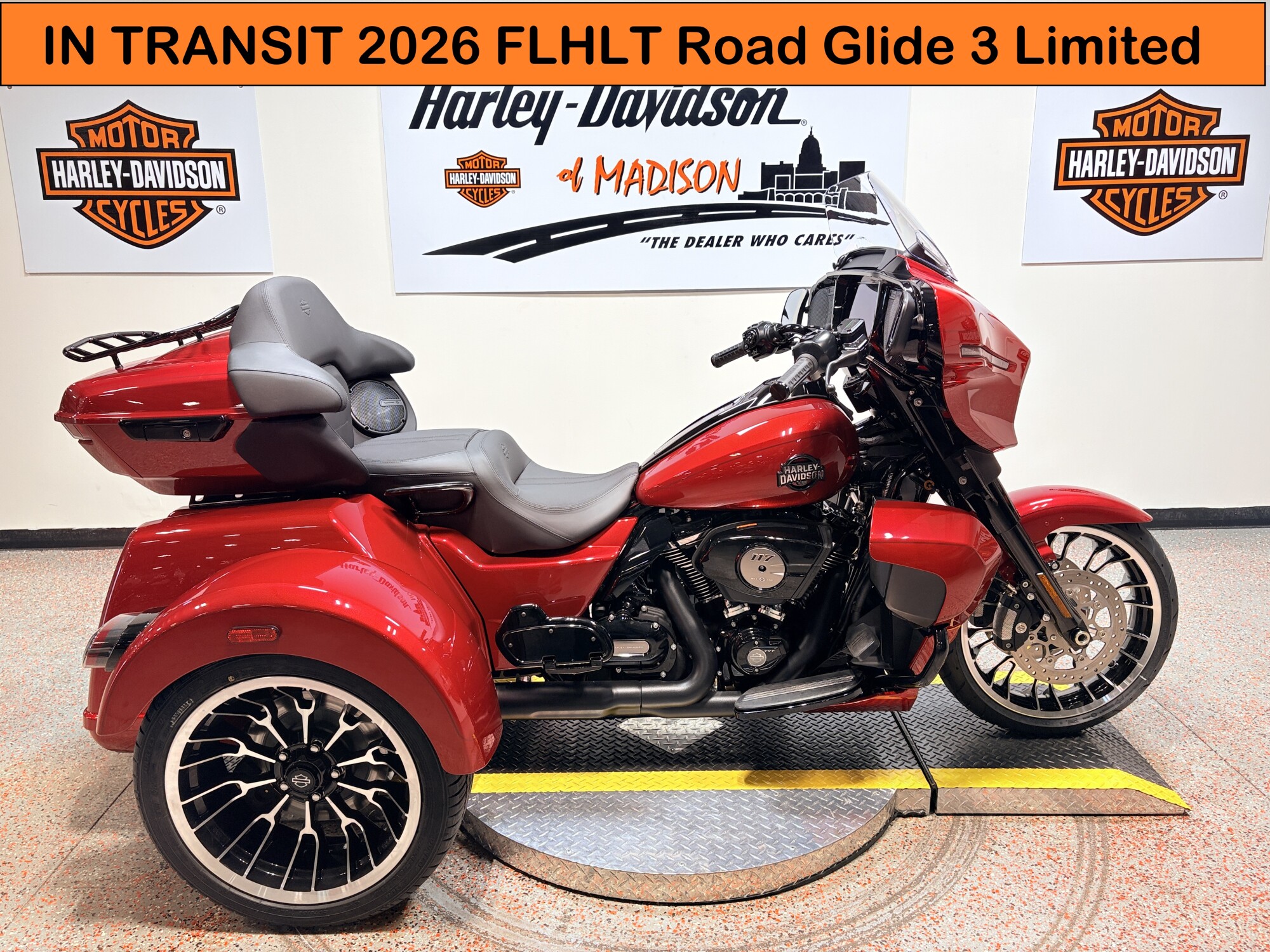 2026 FLHLT Harley-Davidson® Street Glide 3 Limited Brilliant Red Black Trim