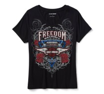 レディース ブリングハイウェイライダー半袖VネックTシャツ