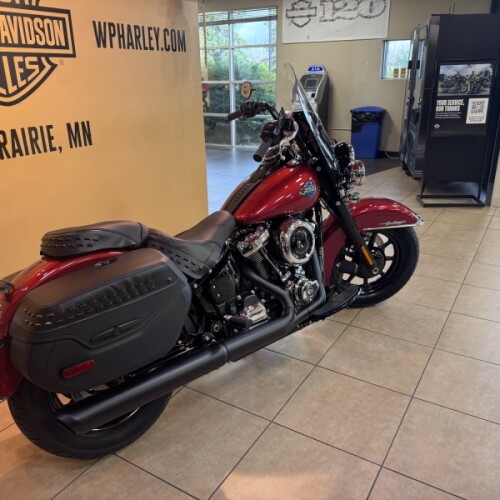 2026 Harley-Davidson® Heritage Classic Brilliant Red Black Laced Wheels thumb 1