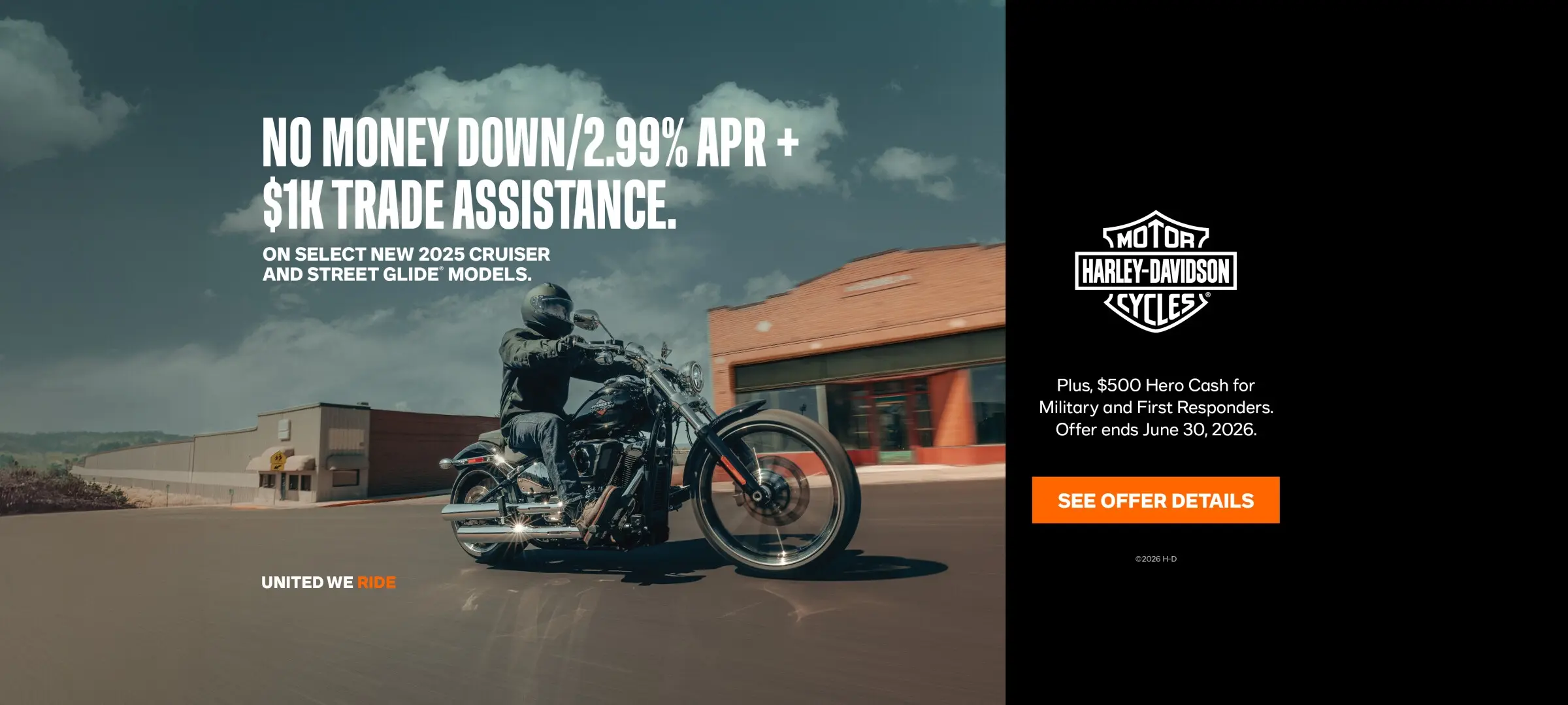 No Money Down/2.99% APR + $1K Trade Assistance