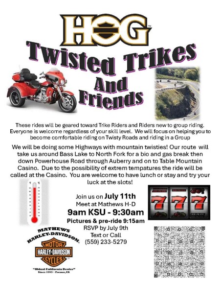 Twisted Trikes & Friends Ride