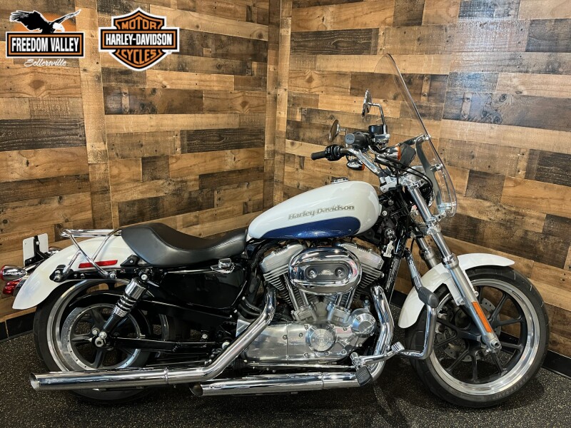 2015 Harley-Davidson® SuperLow® Two-Tone White Hot Pearl/Blue Hot Pearl XL883L