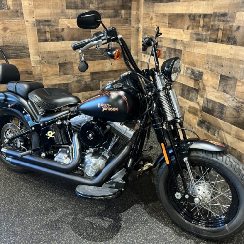 2009 Harley-Davidson®  Cross Bones Black Denim FLSTSB thumb 3