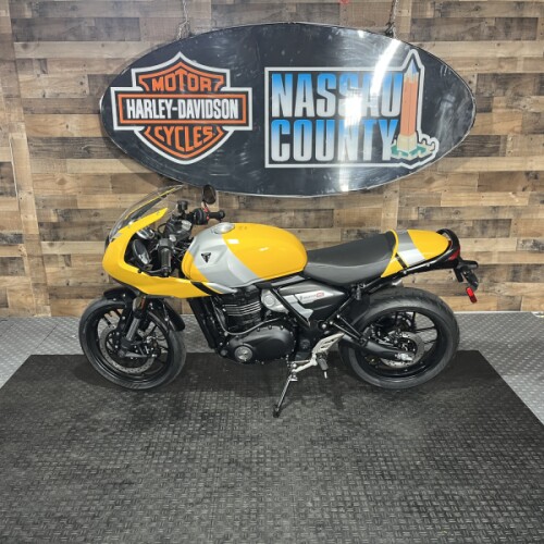 2026 Triumph Thruxton 400 Metallic Racing Yellow / Aluminium Silver thumb 2