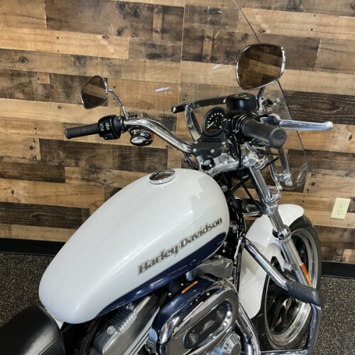 2015 Harley-Davidson® SuperLow® Two-Tone White Hot Pearl/Blue Hot Pearl XL883L thumb 0