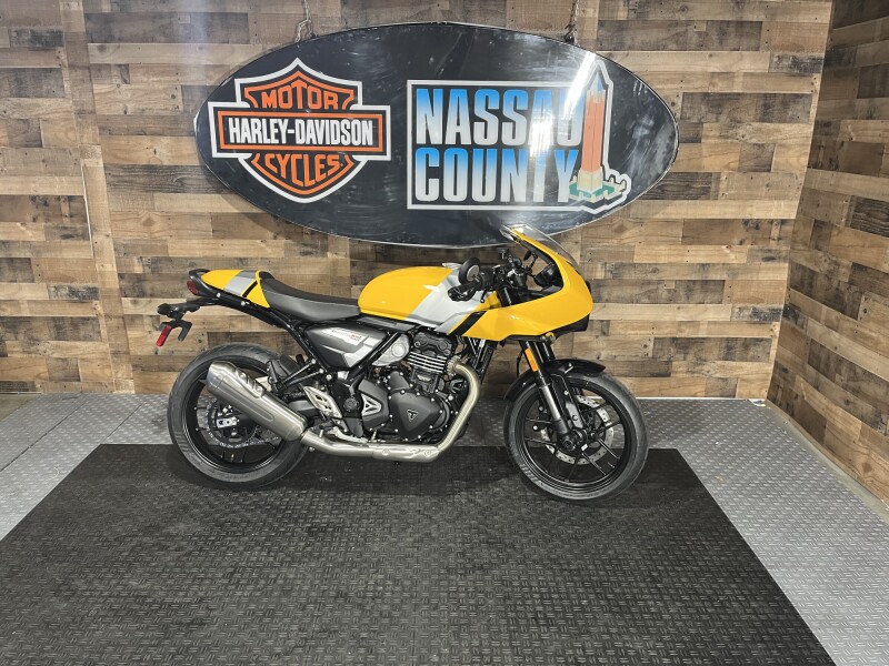 2026 Triumph Thruxton 400 Metallic Racing Yellow / Aluminium Silver