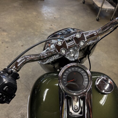 2026 Harley-Davidson® Fat Boy® Olive Steel Metallic / Vivid Black Chrome Trim thumb 3
