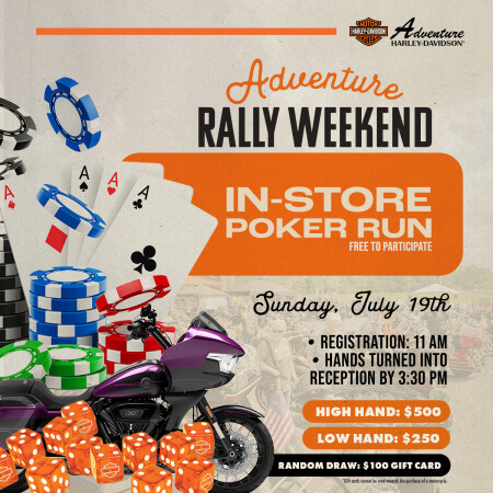 Adventure Rally Weekend: In-Store Poker Run