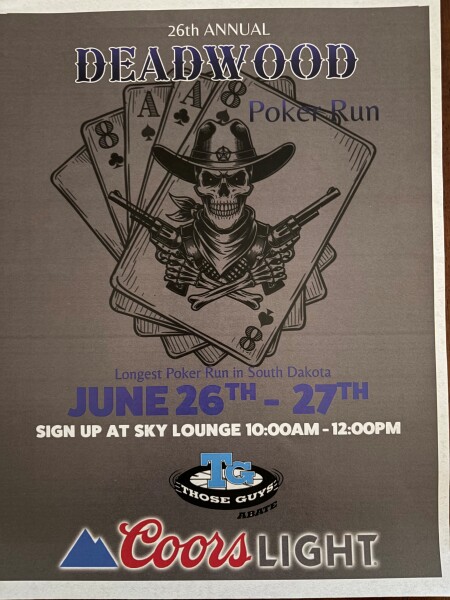 26th Annual Deadwood Poker Run