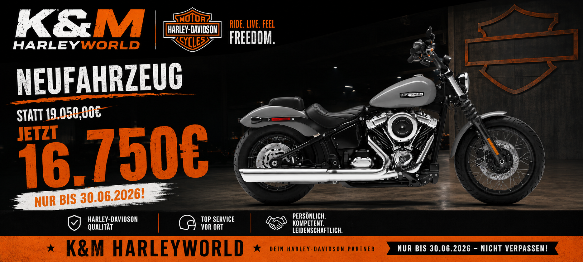Deal der besonderen Art – nur für Schnellentschlossene! Street Bob 