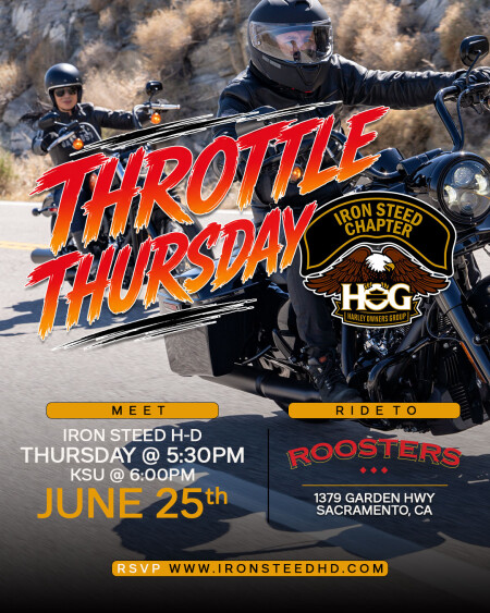 Iron Steed H.O.G.® Chapter - Throttle Thursday 6/25