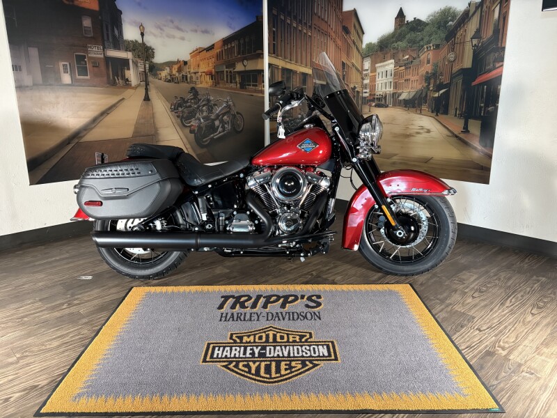 2026 Harley-Davidson® Heritage Classic Brilliant Red Black Laced Wheels
