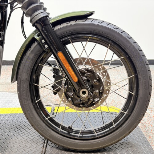 2026 FXBB Harley-Davidson® Street Bob® Olive Steel Metallic Chrome Laced Wheels thumb 0