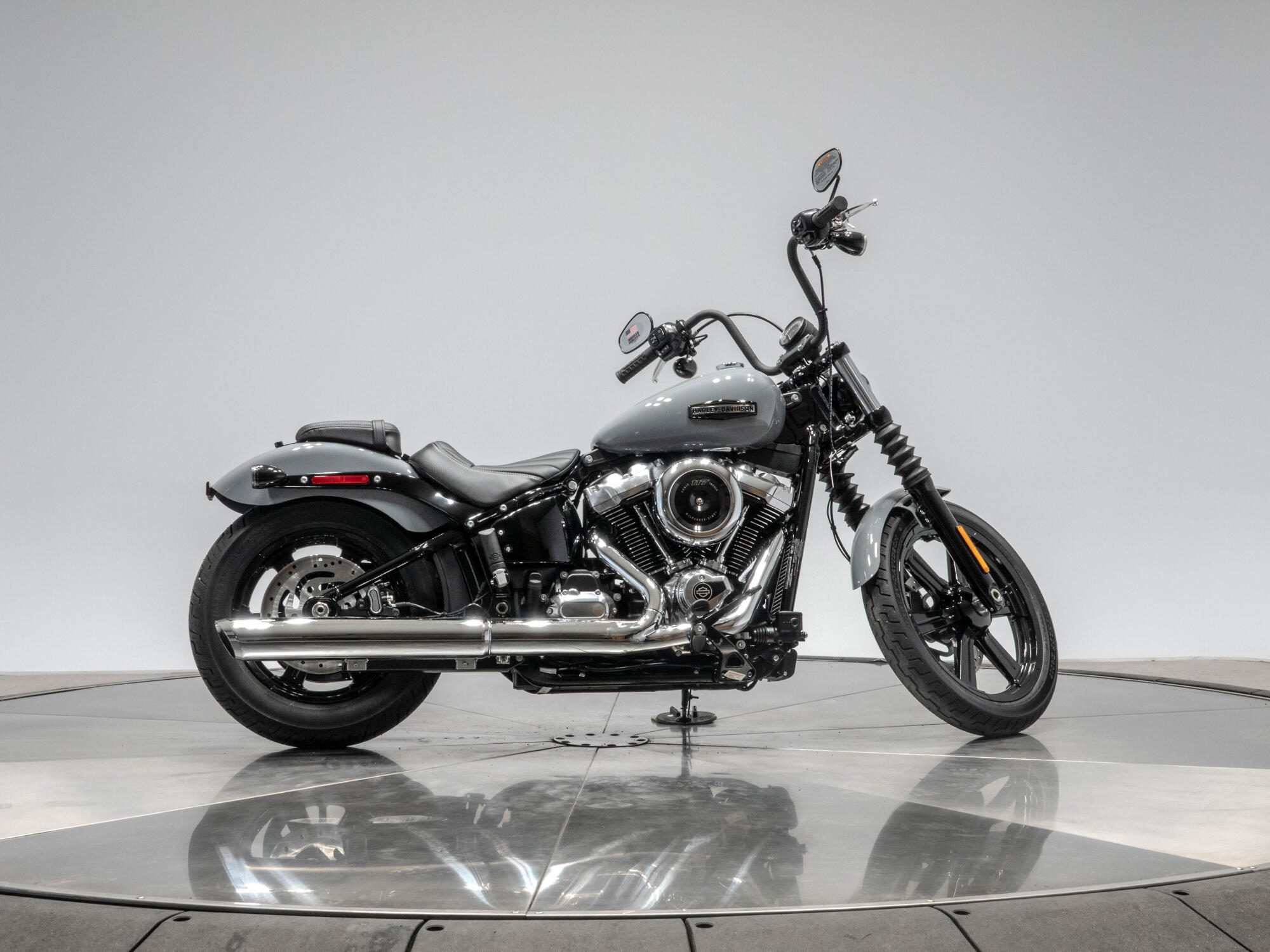 New 2026 Harley-Davidson FXBB Softail Street Bob in Billiard Gray with 10 miles