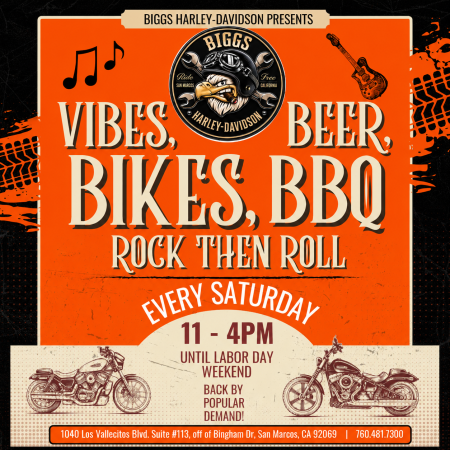 Vibes, Beer, Bikes, BBQ Rock Then Roll