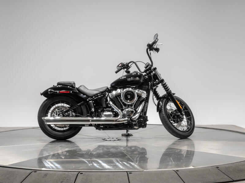 New 2026 Harley-Davidson FXBB Softail Street Bob in Vivid Black with Laced Wheels with 10 miles