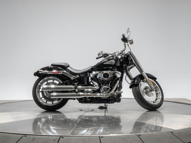 New 2026 Harley-Davidson FLFB Fat Boy in Vivid Black with 10 miles