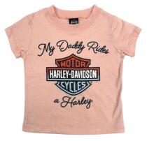 Harley-Davidson®  Glitter My Daddy Rides a Harley majica za djevojčice