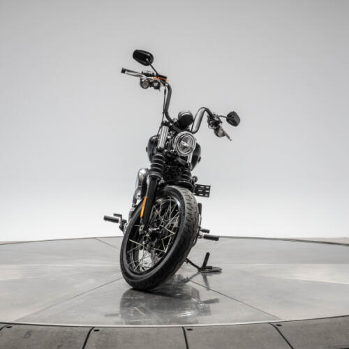 New 2026 Harley-Davidson FXBB Softail Street Bob in Vivid Black with Laced Wheels with 10 miles thumb 1