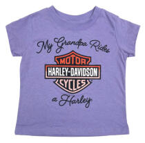 Harley-Davidson®  Glitter My Grandpa Rides a Harley - majica za djevojčice