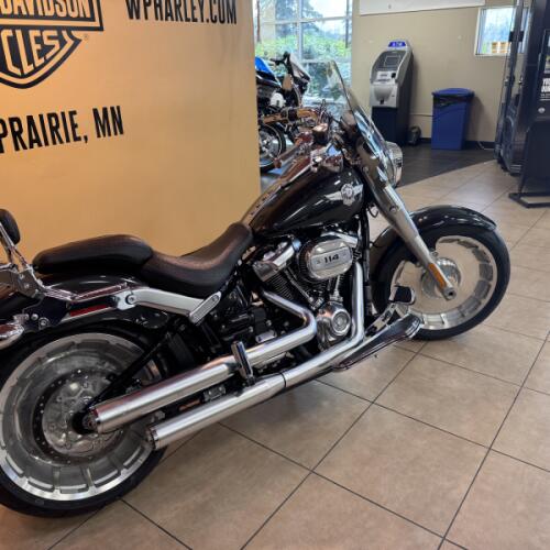 2018 Harley-Davidson® Fat Boy® 114 Black Tempest thumb 1