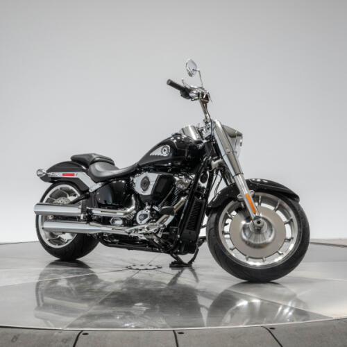 New 2026 Harley-Davidson FLFB Fat Boy in Vivid Black with 10 miles thumb 2