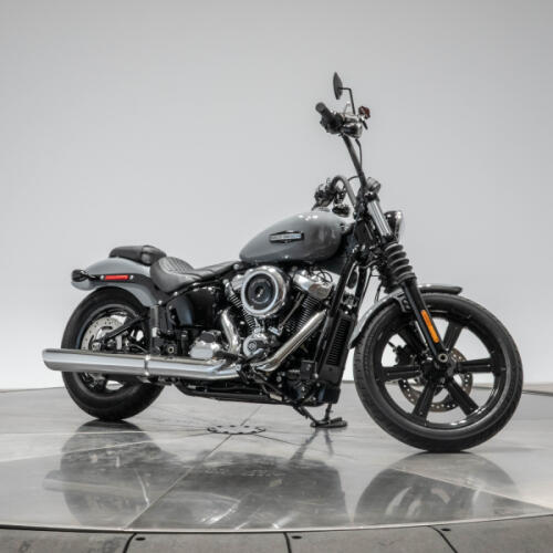 New 2026 Harley-Davidson FXBB Softail Street Bob in Billiard Gray with 10 miles thumb 3