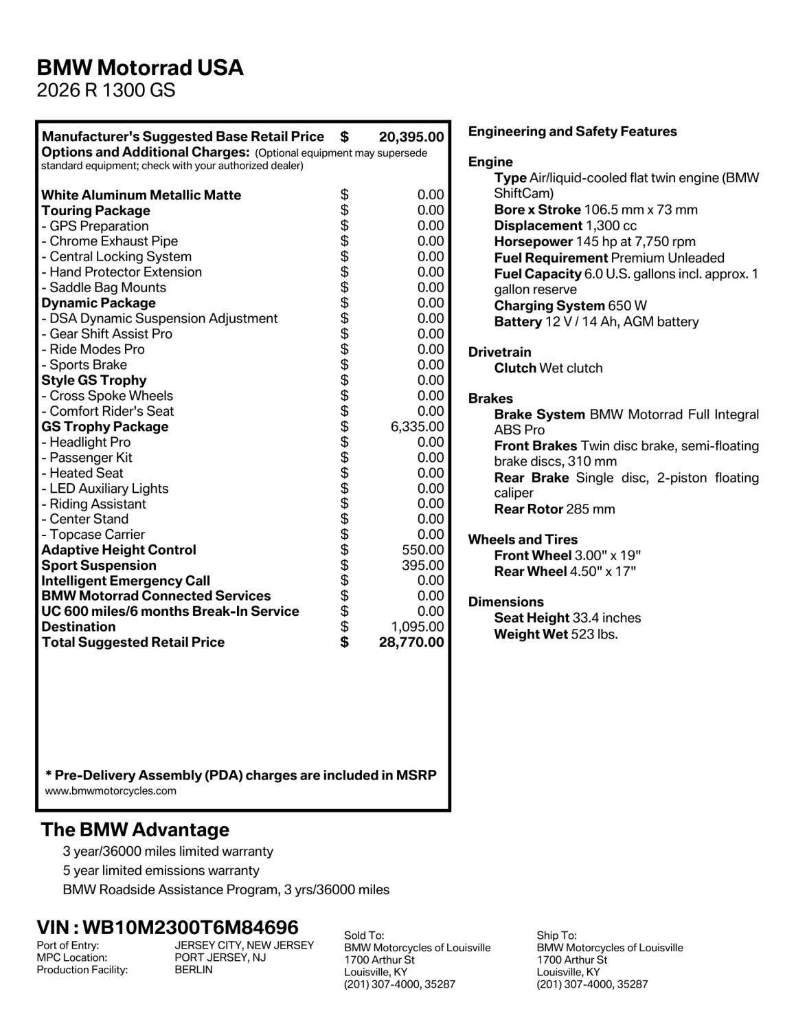 2026 BMW Motorrad R 1300 GS | $2,000 Cash Rebate, photo 2