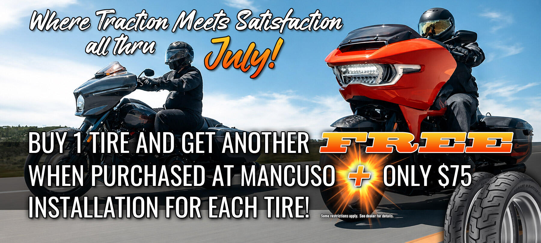Buy 1 Tire Get 1 FREE