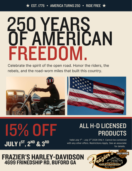 Celebrate 250 Years with 15% Off