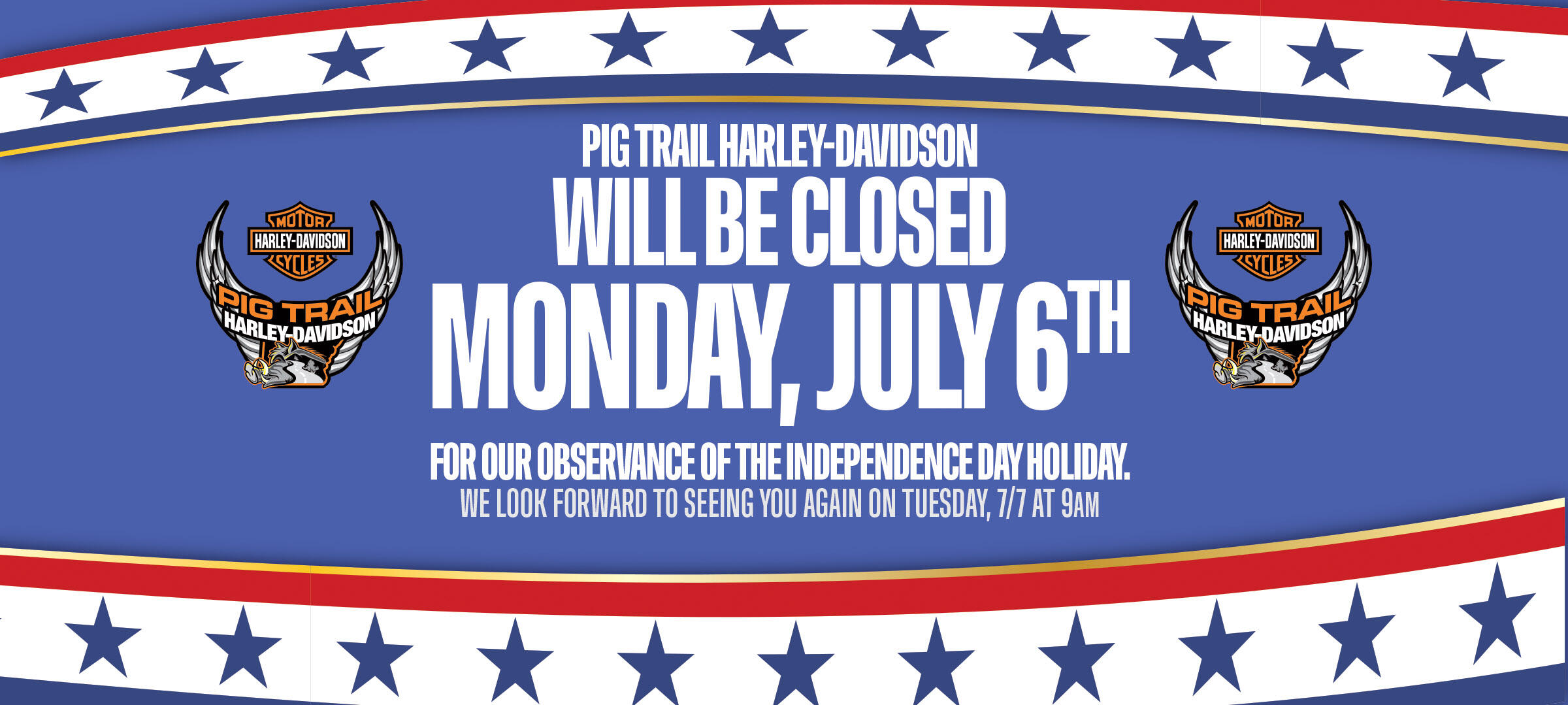ClosedJuly6_IndependenceDayHoliday