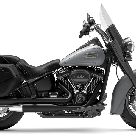 2024 Harley-Davidson® Heritage Classic Atlas Silver Metallic - Black Finish thumb 2