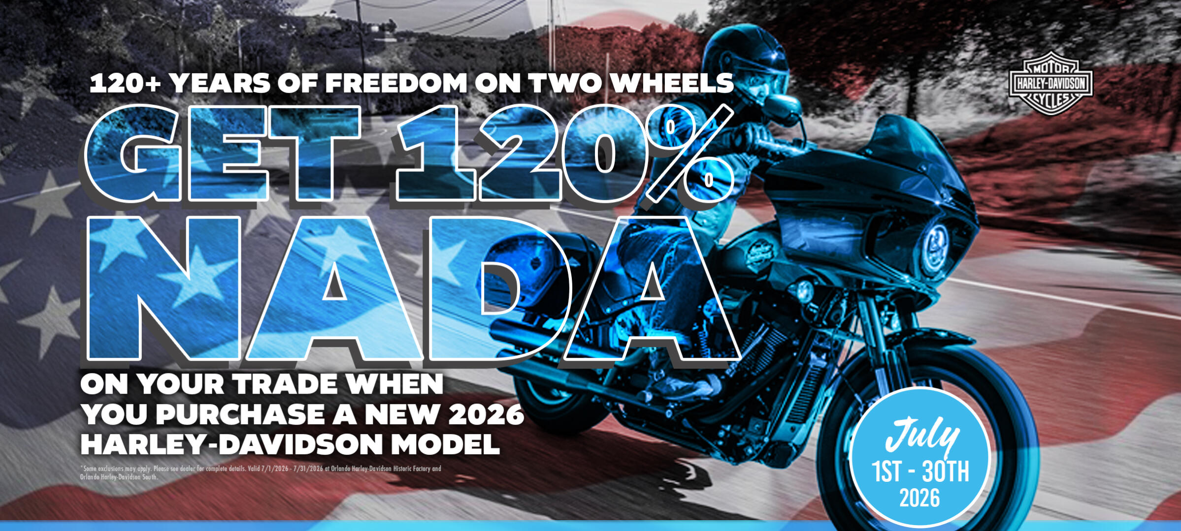 Get 120% NADA This July