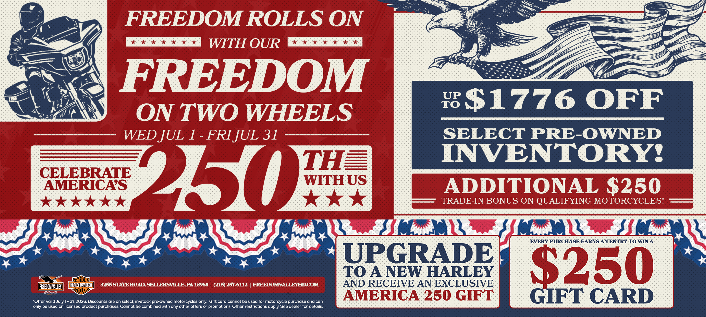 Freedom on 2 wheels event