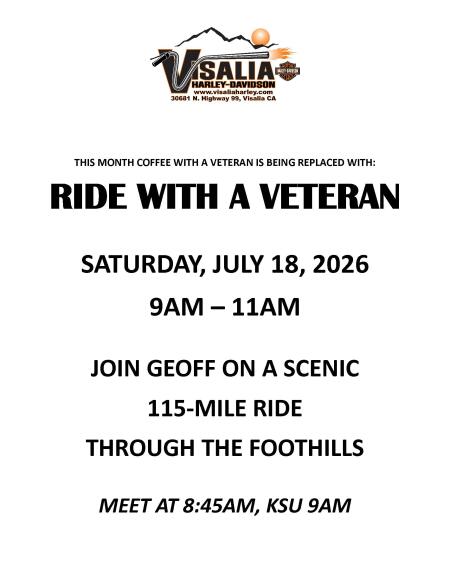 Ride with a Veteran
