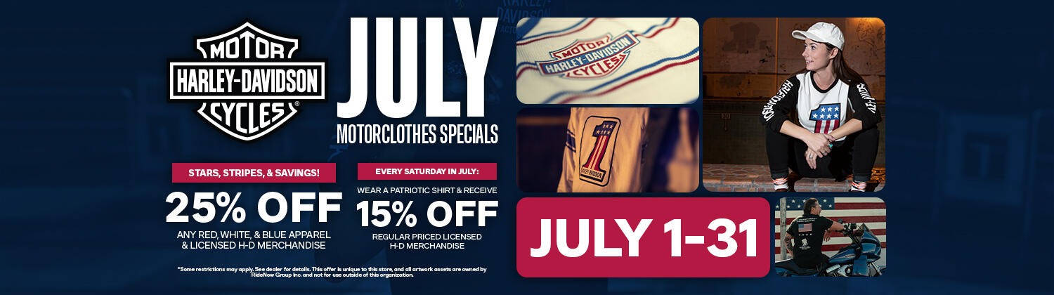 July Motorclothes Specials