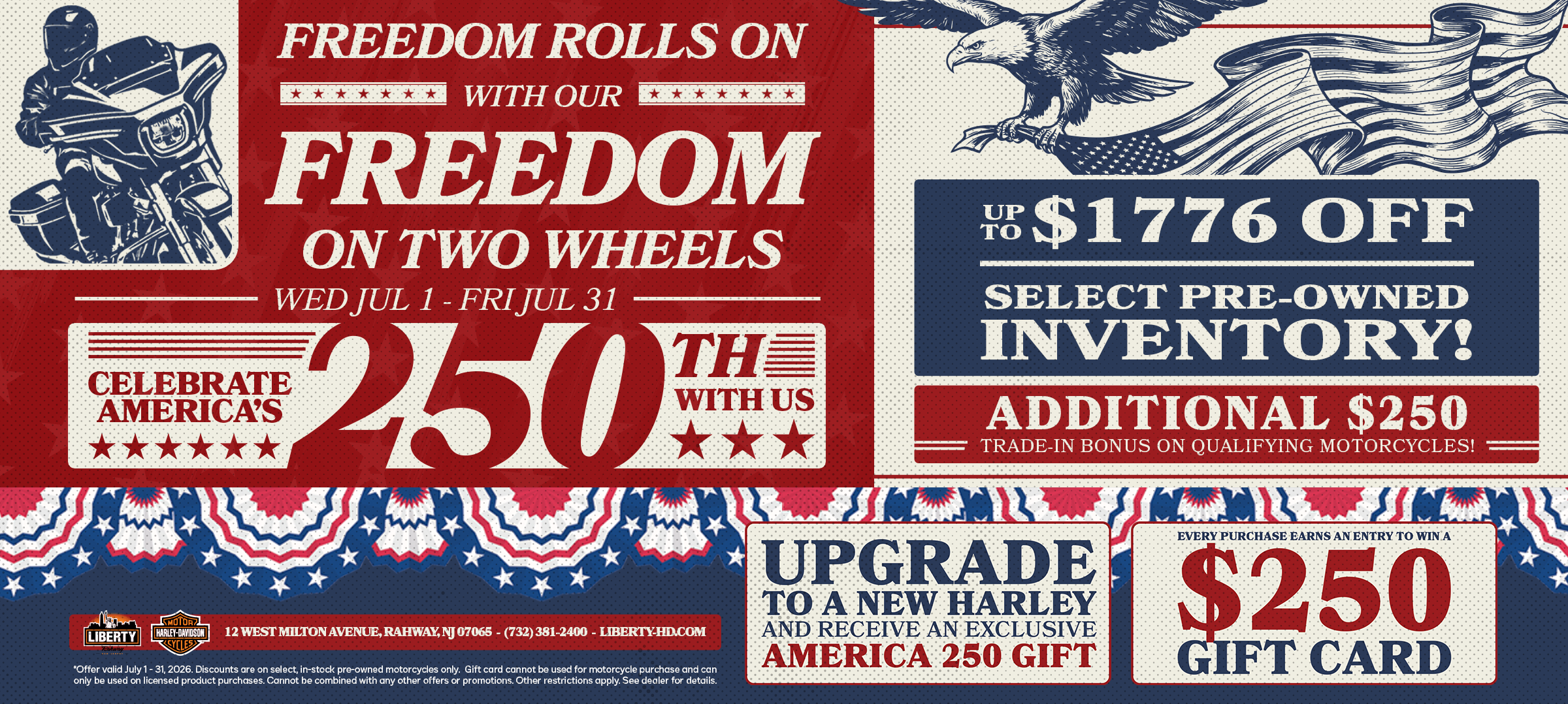 Freedom on 2 wheels event
