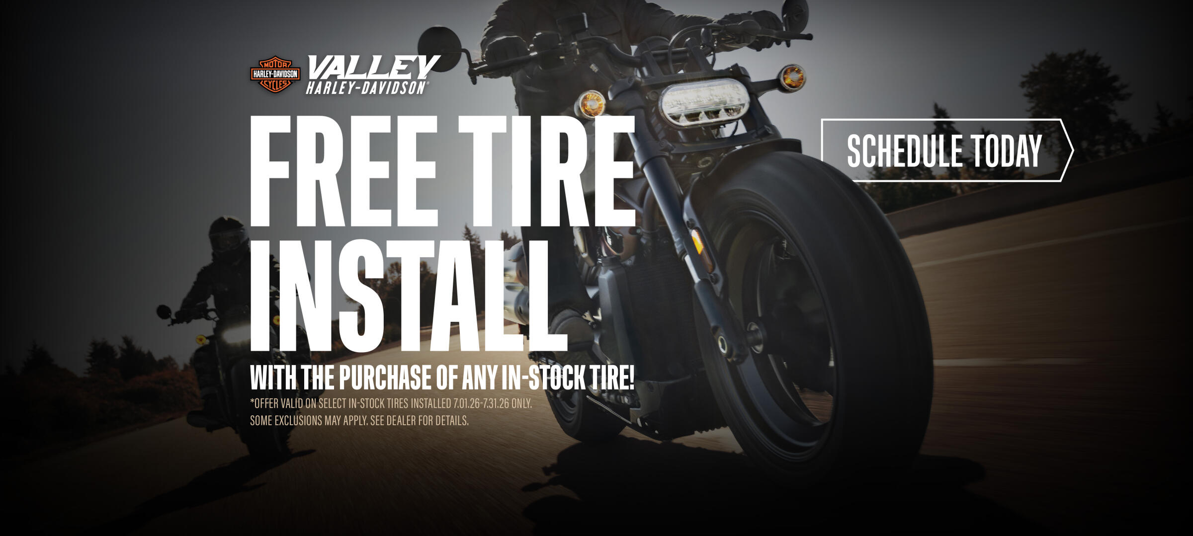 FREE TIRE INSTALL