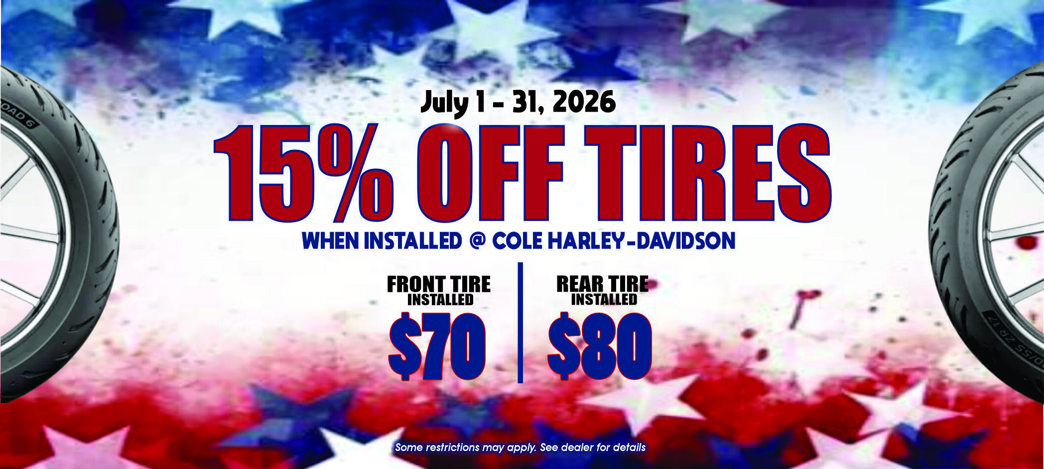 JULY - Tire Promo