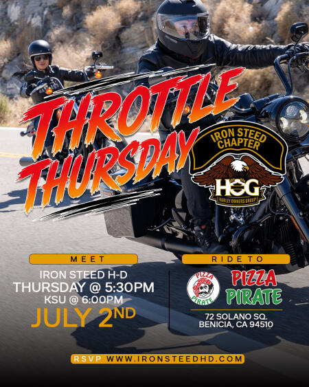 Iron Steed H.O.G.® Chapter - Throttle Thursday 7/2