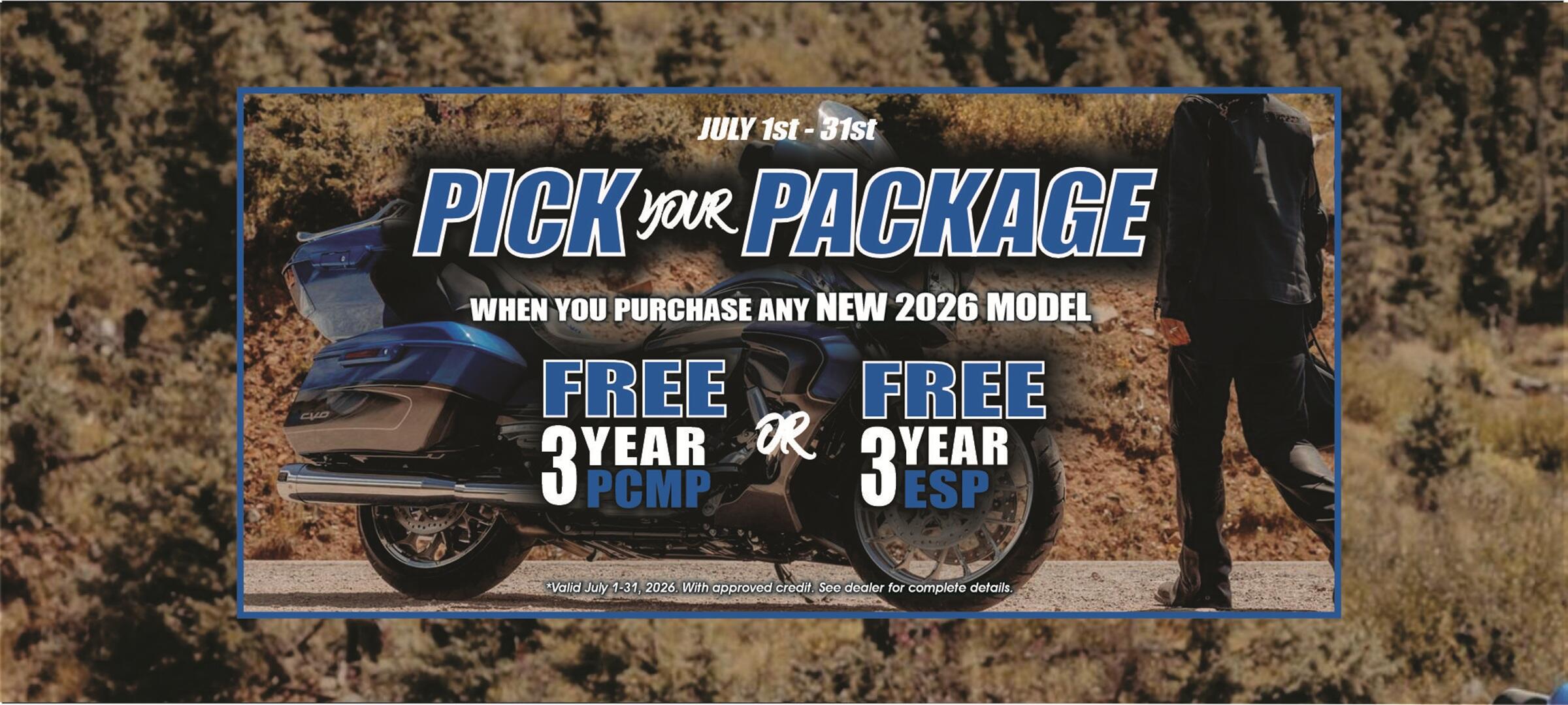 JULY 2026 - Sales Promo Pick your Package