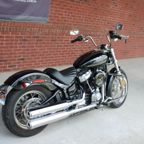2021 Harley-Davidson® Softail Standard® Vivid Black (Chrome Finish w/ Laced Wheels) thumb 2