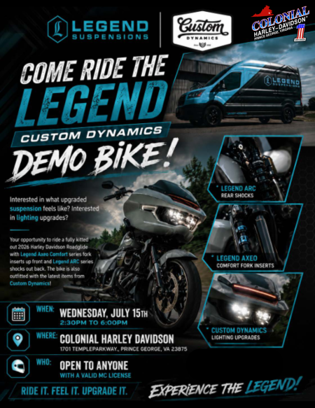 Legend Suspensions Demo Day