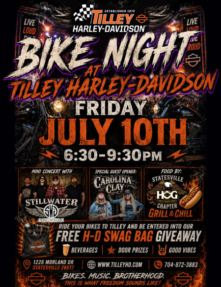 Mini Concert Bike Night at Tilley
